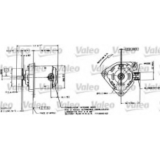 698015 VALEO Электродвигатель, вентилятор радиатора