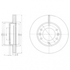 BG4137 DELPHI Тормозной диск