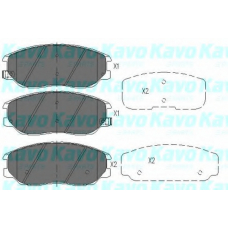 KBP-7505 KAVO PARTS Комплект тормозных колодок, дисковый тормоз