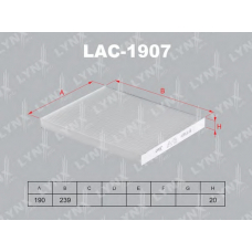 LAC1907 LYNX Фильтр салона