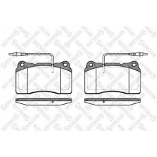 677 014B-SX STELLOX Комплект тормозных колодок, дисковый тормоз