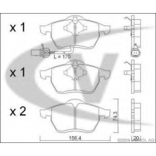 V10-8144 VEMO/VAICO Комплект тормозных колодок, дисковый тормоз