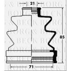 BCB2847 BORG & BECK Пыльник, приводной вал