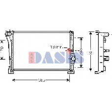 300002N AKS DASIS Радиатор, охлаждение двигателя