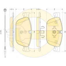 6118892 GIRLING Комплект тормозных колодок, дисковый тормоз