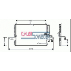 1821701 KUHLER SCHNEIDER Конденсатор, кондиционер