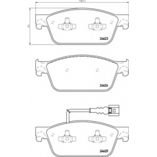 P 85 141 BREMBO Комплект тормозных колодок, дисковый тормоз