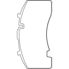 CVP094 DON Комплект тормозных колодок, дисковый тормоз