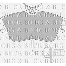 BBP1856 BORG & BECK Комплект тормозных колодок, дисковый тормоз