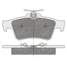 SP 357 PR SCT Комплект тормозных колодок, дисковый тормоз