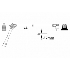 0 986 357 198 BOSCH Комплект проводов зажигания