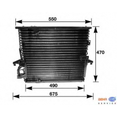 8FC 351 035-031 HELLA Конденсатор, кондиционер