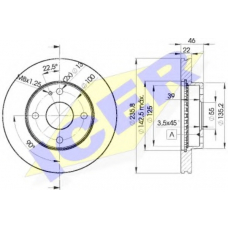 78BD3265-2 ICER Тормозной диск