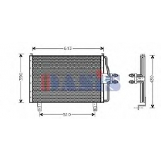 092019N AKS DASIS Конденсатор, кондиционер
