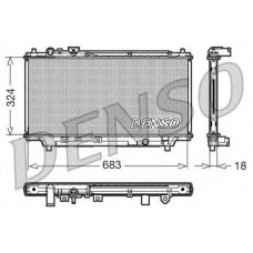 DRM44002 DENSO Радиатор, охлаждение двигателя