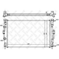 10-25358-SX STELLOX Радиатор, охлаждение двигателя