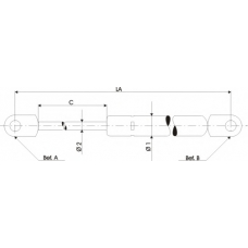 128626 QH Benelux Газовая пружина, капот