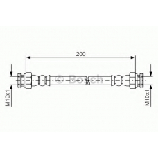 1 987 476 006 BOSCH Тормозной шланг