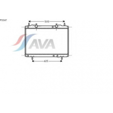 FT2167 AVA Радиатор, охлаждение двигателя