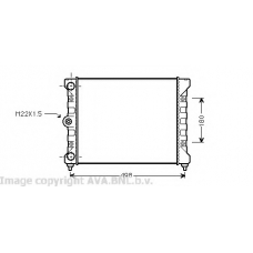 VW2028 Prasco Радиатор, охлаждение двигателя