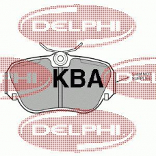 LP597 DELPHI Комплект тормозных колодок, дисковый тормоз