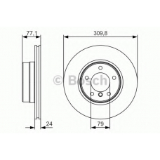 0 986 479 S29 BOSCH Тормозной диск