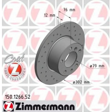 150.1266.52 ZIMMERMANN Тормозной диск