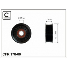 178-00 CAFFARO Натяжной ролик, поликлиновой  ремень