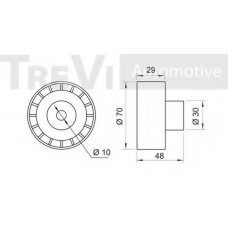 SK773978 SK Паразитный / ведущий ролик, зубчатый ремень