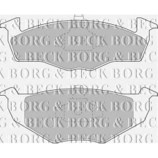 BBP1555 BORG & BECK Комплект тормозных колодок, дисковый тормоз