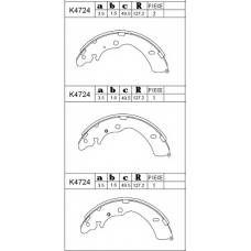 K4724 ASIMCO Комплект тормозных колодок