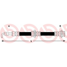 T 59 075 BREMBO Тормозной шланг