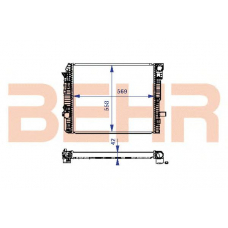 2203906 BEHR Radiator