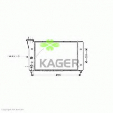 31-2324 KAGER Радиатор, охлаждение двигателя