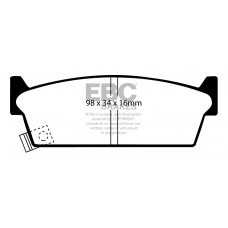 DP686/2 EBC Brakes Колодки тормозные