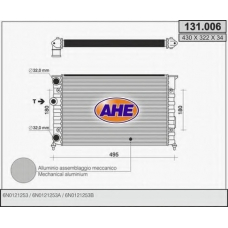 131.006 AHE Радиатор, охлаждение двигателя