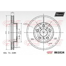 861024.6880 MAXTECH Тормозной диск