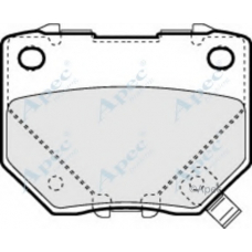PAD1276 APEC Комплект тормозных колодок, дисковый тормоз