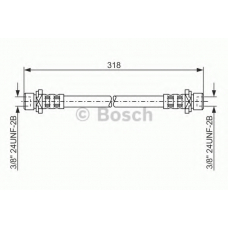 1 987 476 165 BOSCH Тормозной шланг