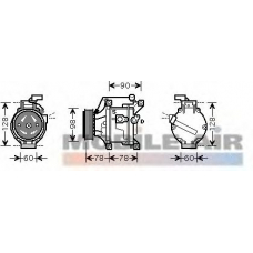 5300K468 VAN WEZEL Компрессор, кондиционер
