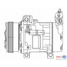 8FK 351 316-051 HELLA Компрессор, кондиционер