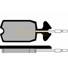 PA293 BRAKE ENGINEERING Комплект тормозных колодок, дисковый тормоз