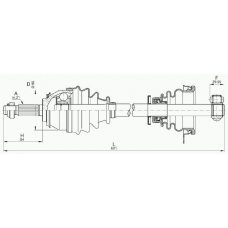 DRS6263.00 OPEN PARTS Приводной вал