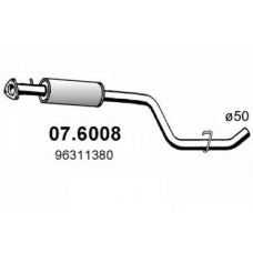 07.6008 ASSO Средний глушитель выхлопных газов
