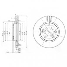 BG3721 DELPHI Тормозной диск