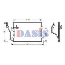 122015N AKS DASIS Конденсатор, кондиционер