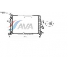 OLA2365 AVA Радиатор, охлаждение двигателя