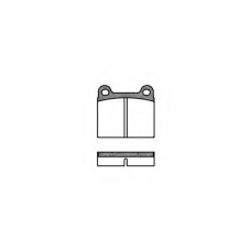 P1063.00 WOKING Комплект тормозных колодок, дисковый тормоз