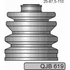 QJB619 QUINTON HAZELL Комплект пылника, приводной вал