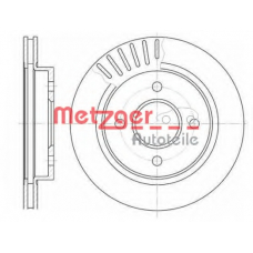 6160.10 METZGER Тормозной диск